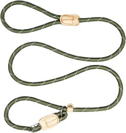 Dog Leash Durable Slip Training Lead Heavy Duty 6 FT Comfortable Strong Reflective Rope Slip Leash for Small Dogs Green